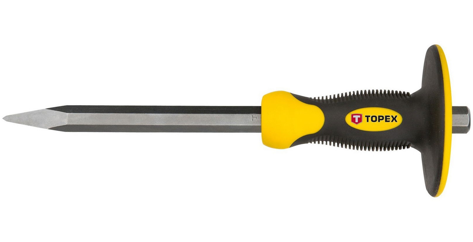 Topex 03A180 hegyes véső kézvédővel, 300 x Ø19 mm termék fő termékképe