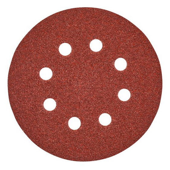 Milwaukee Tépőzáras csiszolólap, Ø 125 mm, 8 lyukú, 60-as finomság, 10 db/csomag termék fő termékképe