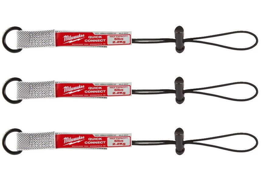 Milwaukee Quick-Connect rögzítő kötél szerszámokhoz 2.2 kg-ig, 3 db/csomag termék fő termékképe