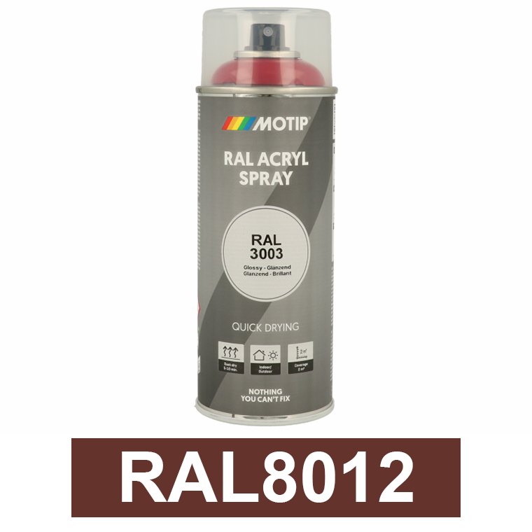 Motip Ipari festék spray, RAL8012, 400 ml termék fő termékképe