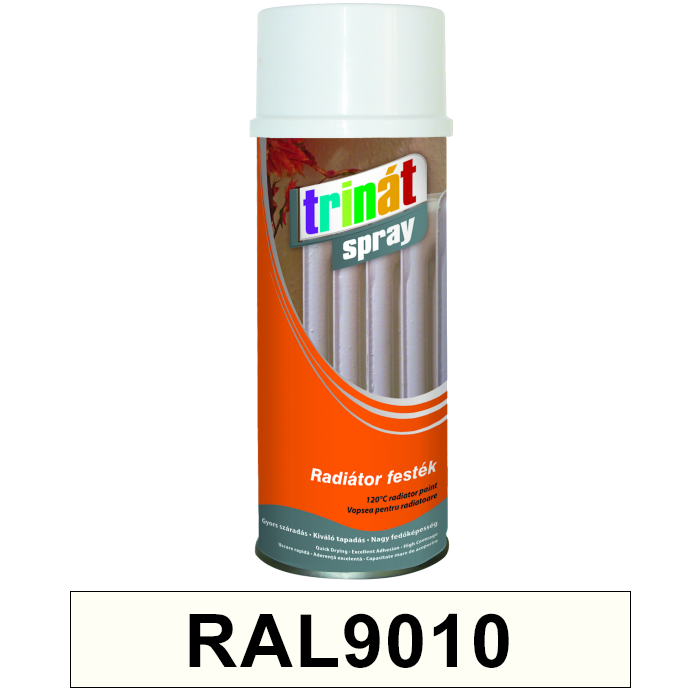Trinát Radiátor festék spray, RAL9010, 400 ml termék fő termékképe